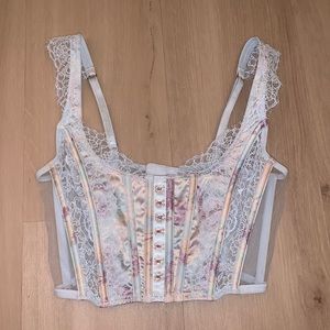 Victoria secret floral corset